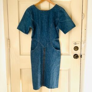 David Robin Vintage 1980’s Denim Dress.
